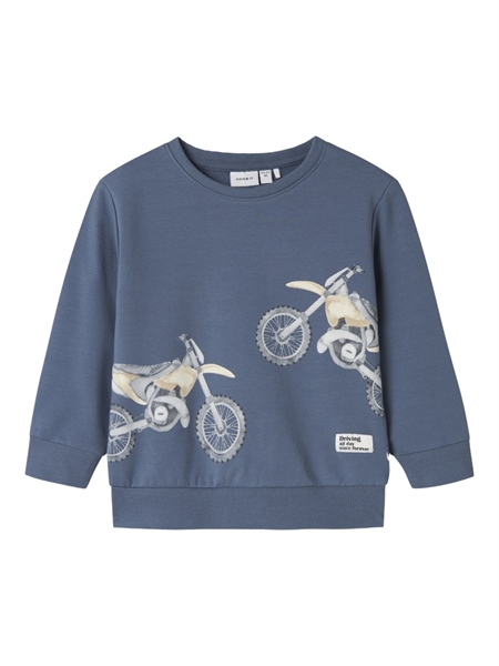 Se NAME IT Sweatshirt Teodor China Blue hos SmartKidz