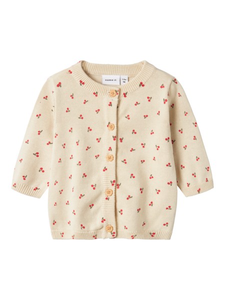 Se NAME IT Strik Cardigan Bicher Summer Sand hos SmartKidz