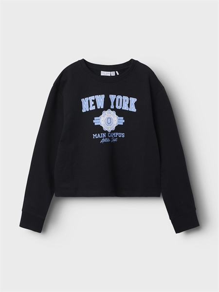 Se NAME IT Sweatshirt Kort Vanita Black hos SmartKidz