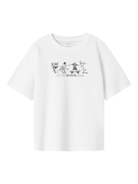 Se NAME IT T-shirt Bocalle Bright White hos SmartKidz