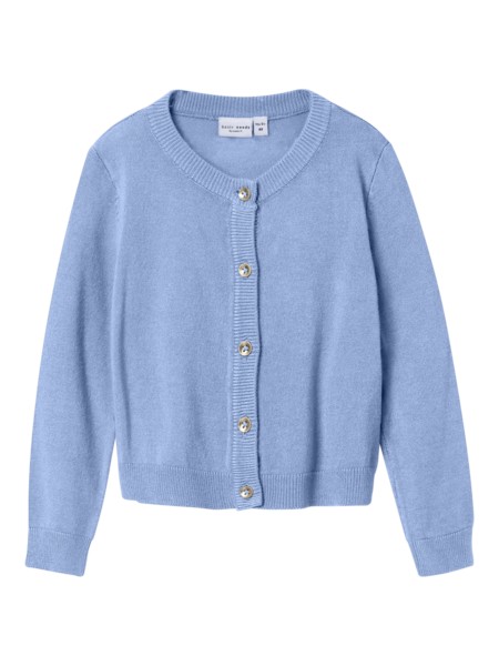Se NAME IT Kort Strik Cardigan Valma Serenity hos SmartKidz