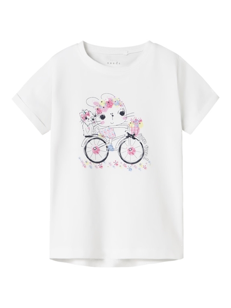 Se NAME IT T-Shirt Vix Bright White hos SmartKidz