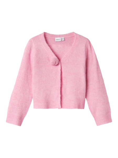 Se NAME IT Kort Strik Cardigan Darine Pink Frosting hos SmartKidz