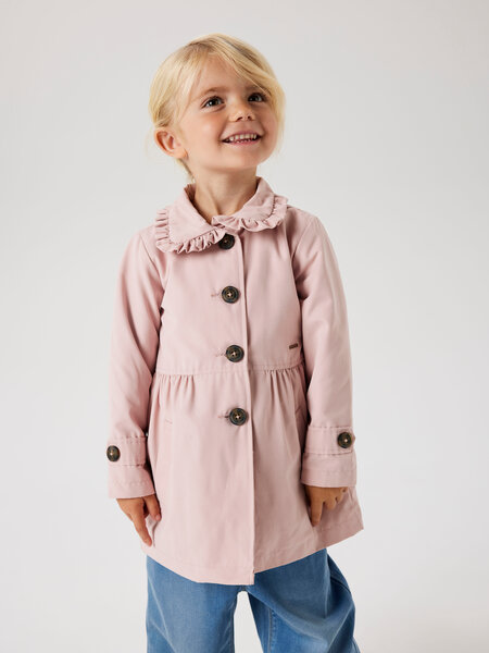 Se NAME IT Trench Coat Madelin Pale Mauve hos SmartKidz