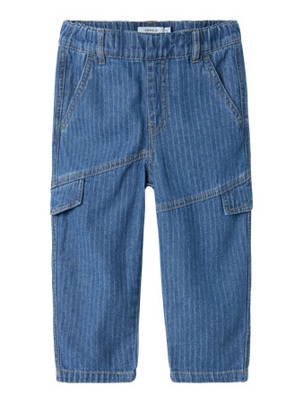 Se NAME IT Jeans Ben Tap Stripe Medium Blue Denim hos SmartKidz