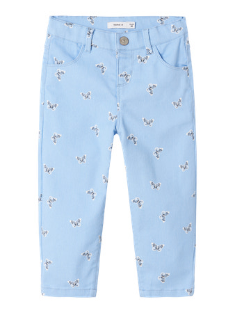 Se NAME IT Sommerfugle Mom Fit Jeans Bella Serenity Butterfly hos SmartKidz
