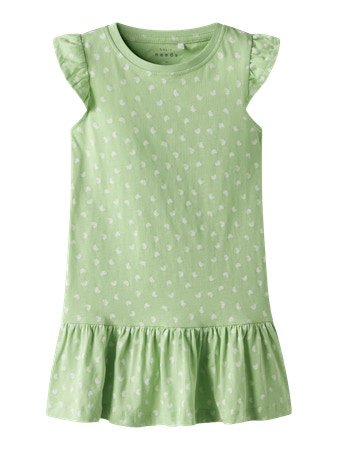 Se NAME IT Kortærmet Kjole Vida Arcadian Green Shells hos SmartKidz