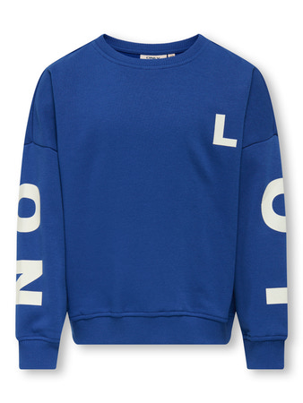 Se ONLY KIDS Sweatshirt Ditte Mazarine Blue London hos SmartKidz