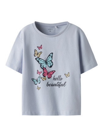 Se NAME IT T-Shirt Frejane Xenon Blue hos SmartKidz