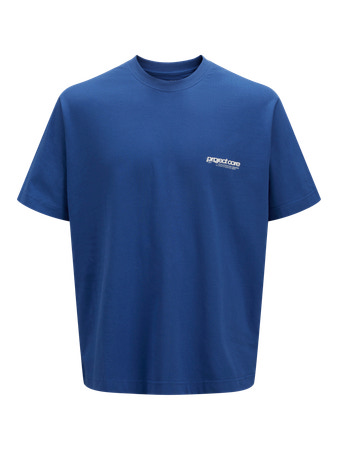 Se Jack & Jones Back Print Tee Crew Beaucoup Blue hos SmartKidz