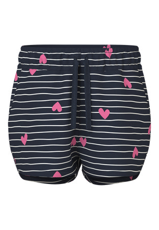 Se NAME IT Shorts Vigga Dark Sapphire Hearts hos SmartKidz