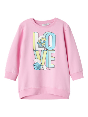 Se NAME IT Lang Sweatshirt Frissi Pink Frosting hos SmartKidz