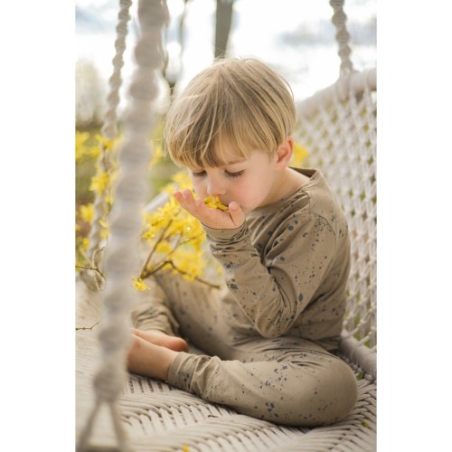 Se BIRKHOLM Bluse Brun Splash hos SmartKidz