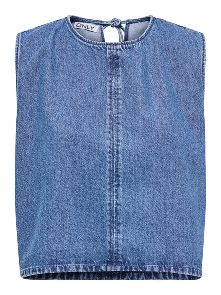 Only Denim Top Vigga Medium Blue Denim