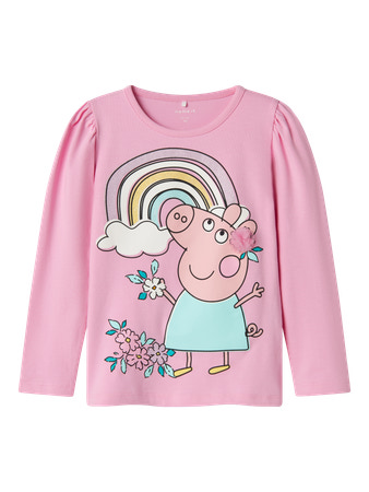 Se NAME IT Gurli Gris Bluse Fiffi Pink Frosting hos SmartKidz