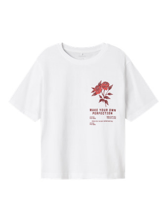 Se NAME IT T-shirt Hominu Bright White Wild Heart hos SmartKidz