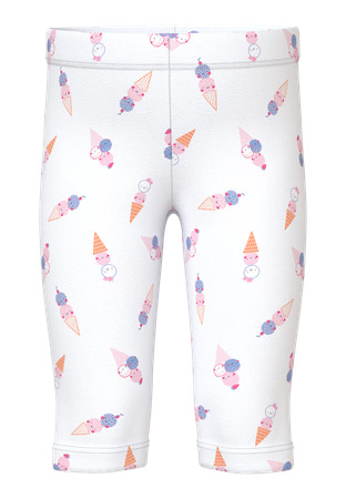 Se NAME IT Capri Leggings Vivian Bright White Icecream hos SmartKidz