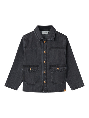 LIL ATELIER Denim Skjorte Okaja Medium Grey Denim