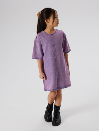 NAME IT Denim Kjole Maggie Orchid Overdyed