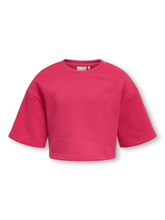 Se ONLY KIDS Kort Sweat T-shirt Fave Raspberry hos SmartKidz