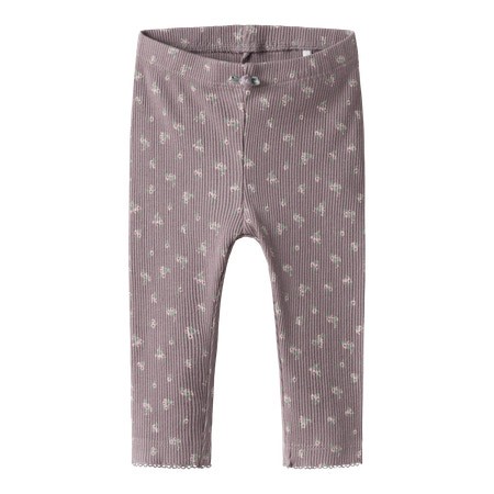 Se NAME IT Rib Leggings Hoise Purple Dove hos SmartKidz