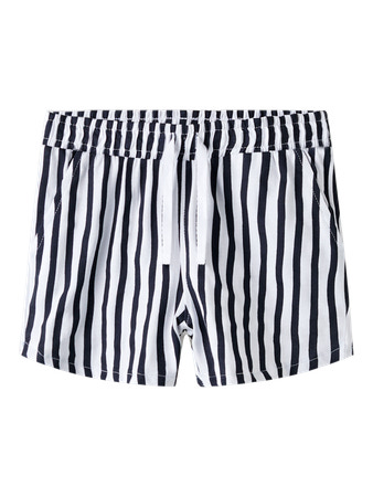 Se NAME IT Shorts Vigga Bright White Dark Sapphire Stripes hos SmartKidz