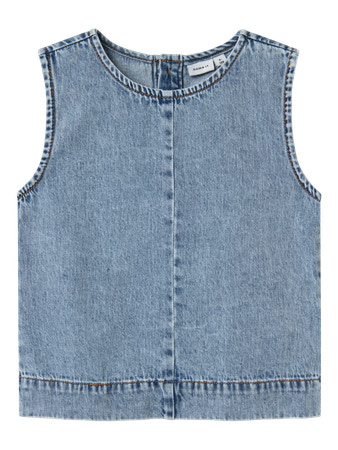 Se NAME IT Top Amelia Medium Blue Denim hos SmartKidz