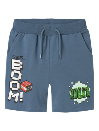 Se NAME IT Minecraft Sweat Shorts Mahi Blue Mirage hos SmartKidz