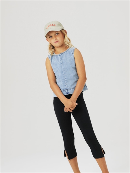 Se NAME IT Trekvart Leggings Jennela Black hos SmartKidz