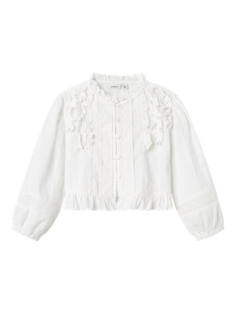 NAME IT Blonde Skjorte Hellia Bright White