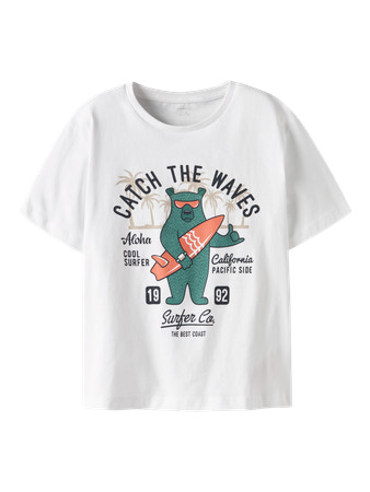 Se NAME IT T-shirt Josh Lucent White hos SmartKidz