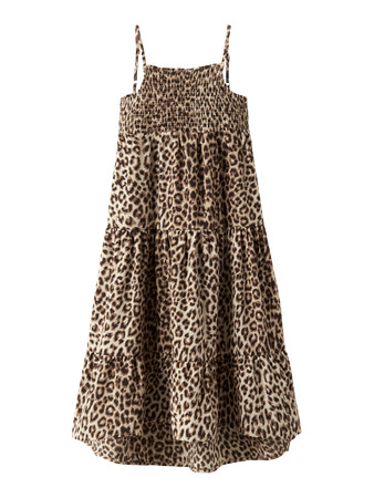 Se NAME IT Strop Kjole Vinaya Black Leopard hos SmartKidz