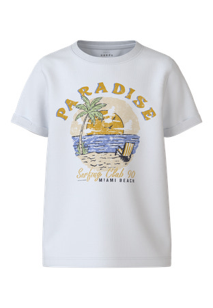 Se NAME IT T-shirt Vux Bright White Paradise Club hos SmartKidz