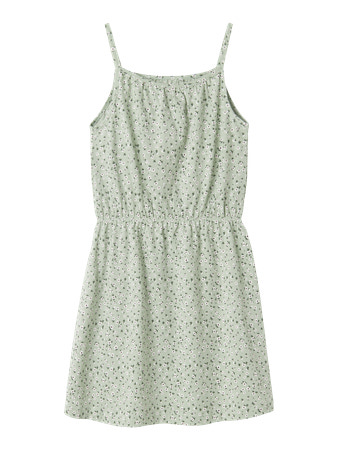 Se NAME IT Strop Kjole Vigga Aqua Gray Floral hos SmartKidz