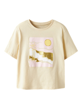 Se NAME IT T-shirt Jekan Bleached Sand hos SmartKidz