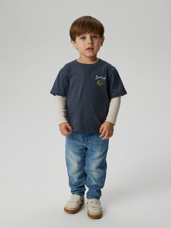 Se NAME IT T-shirt Dartin Ombre Blue Brekfast Club hos SmartKidz