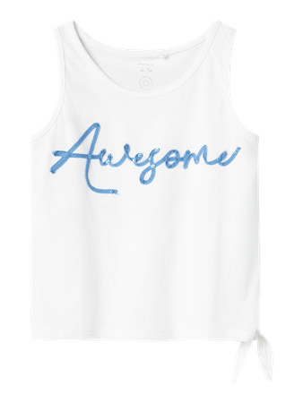 Se NAME IT Tanktop Fosu Bright White hos SmartKidz