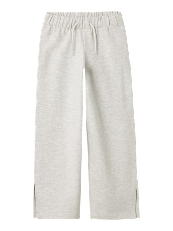 Se NAME IT Brede Sweatpants Karrie Light Grey Melange hos SmartKidz