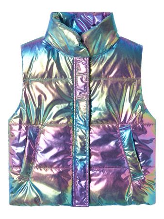 Se NAME IT Shiny Vest Molina Amethyst Orchid hos SmartKidz