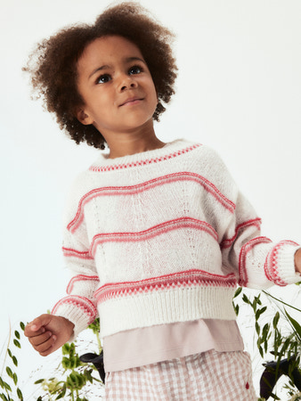 NAME IT Striktrøje Karima Cloud Dancer