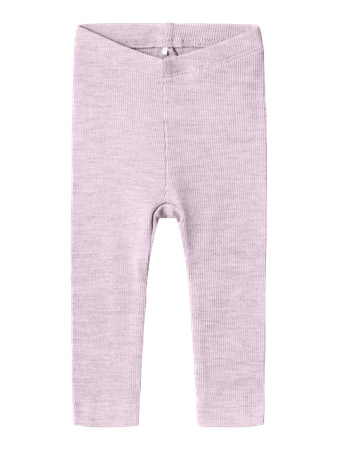 Se NAME IT Basis Rib Leggings Kab Sweet Dreams Melange hos SmartKidz
