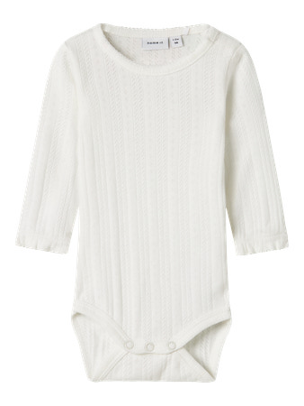 NAME IT Langærmet Body Kisa Cloud Dancer