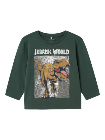 NAME IT Langærmet Bluse Jewel Jurassic Garden Topiary