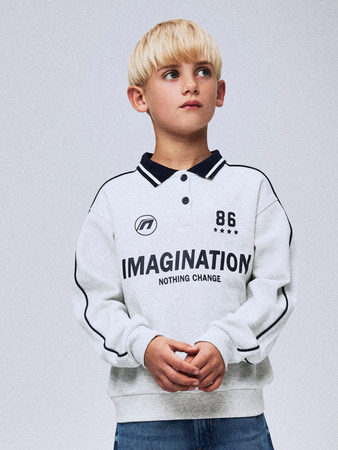 Se NAME IT Kris Poloshirt Light Grey Melange hos SmartKidz