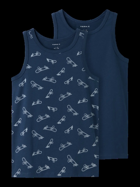 Se NAME IT 2-Pak Tank Top Skater Titan hos SmartKidz
