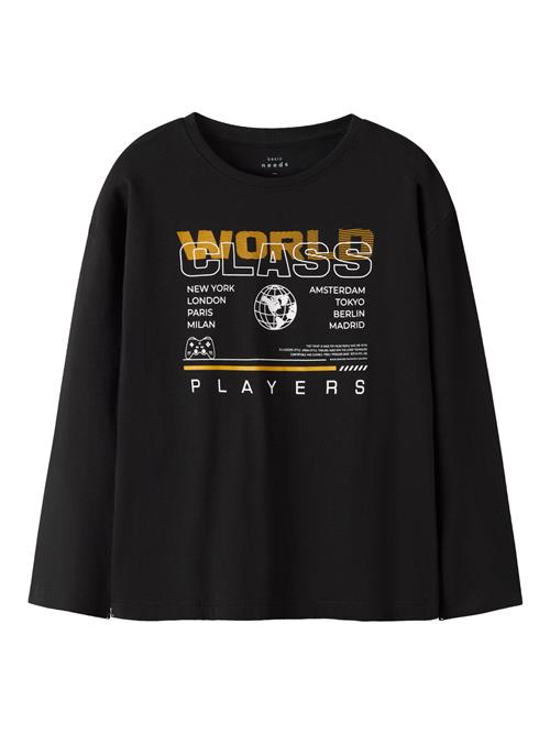 NAME IT Langærmet Bluse Victor Black World Class