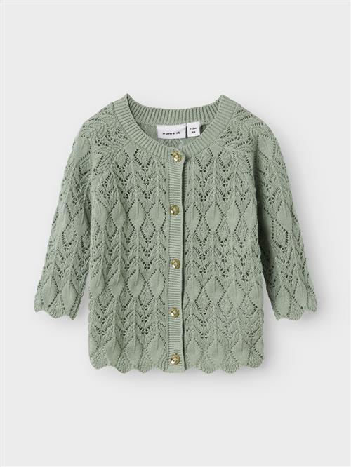 Se NAME IT Strik Cardigan Lilje Jadeite hos SmartKidz