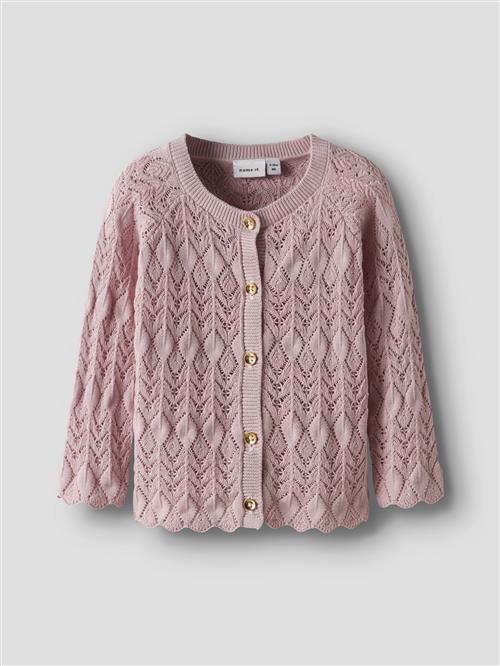 Se NAME IT Strik Cardigan Lilje Burnished Lilac hos SmartKidz
