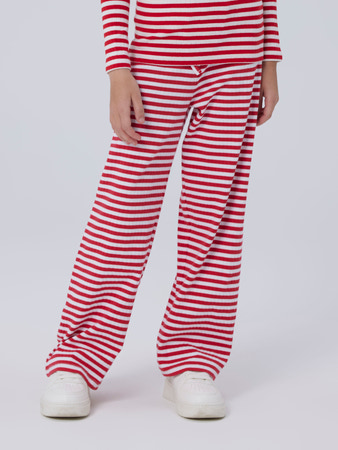 Se NAME IT Brede Rib Bukser Suraja Lollipop Bright White hos SmartKidz