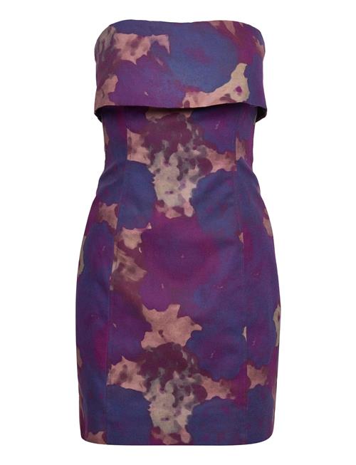 Se Printed Canvas Strapless Mini Dress REMAIN Birger Christensen Patterned ved Booztlet